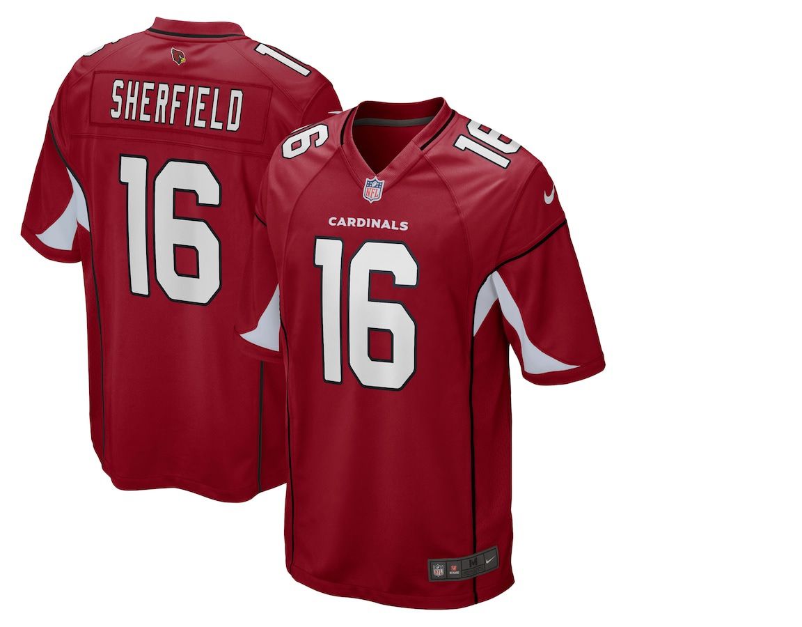 Men Arizona Cardinals #16 Trent Sherfield Nike Cardinal Game NFL Jersey